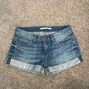 Joes jeans Blue Women's Shorts size 27 with cuffed and worn in